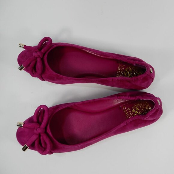Vince Camuto Maysa Bow Ballet Flats Size 8.5 Fuchsia Pink Suede NEW $110 - Picture 10 of 10
